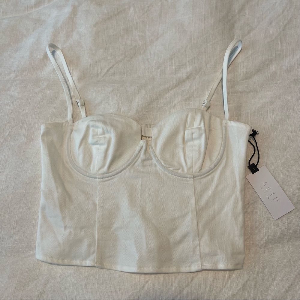 Astr the Label Cropped Corset Top